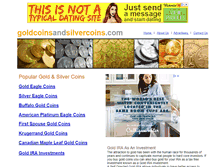 Tablet Screenshot of goldcoinsandsilvercoins.com